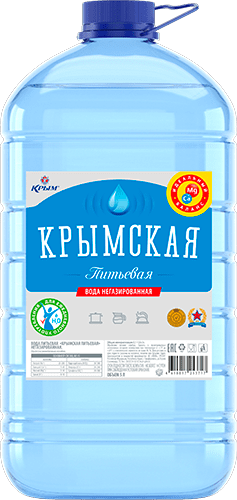 Питьевая вода Негазированная "Крымская питьевая" 5л ПЭТ