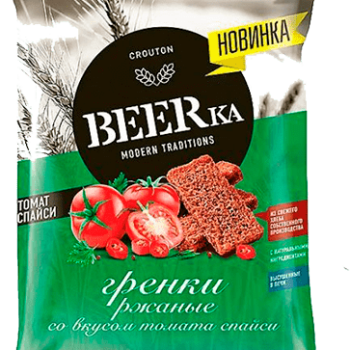 Гренки ржан.BEERka 60г Томат спайси