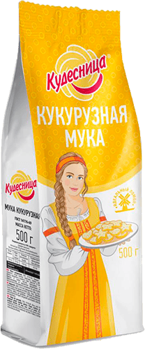 КУДЕСНИЦА Мука КУКУРУЗНАЯ 500гр/10шт, шт