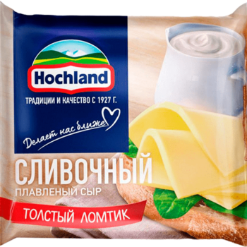 Плавл. сыр Hochland Сливочный (ломтики) 150 г