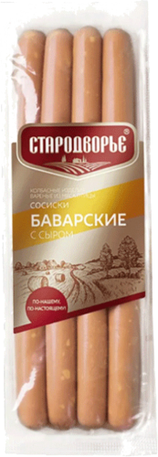 Сосиски Баварские с сыром ТМ Стародворье 350гр, шт