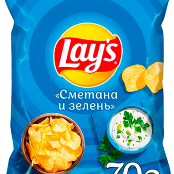 Лейз Сметана Зелень 70г