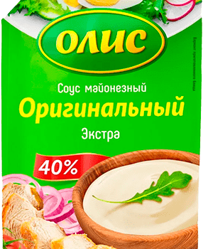 Майонезный соус ОЛИС "Оригинальный Экстра 40% дпак 400 мл.