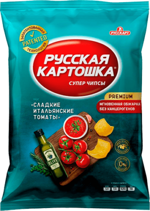 Чипсы картофельные "Русская картошка", со вкусом «Сладкие итальянские томаты»,140г