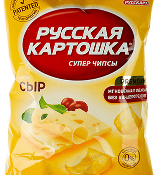 Чипсы картофельные "Русская картошка"со вкусом сыра, 140г