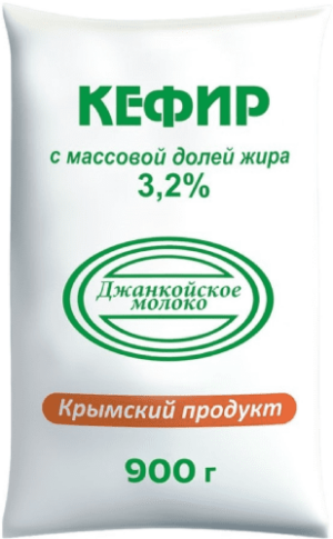 Кефир 3,2% 900гр. ПЭТ, Джанкой