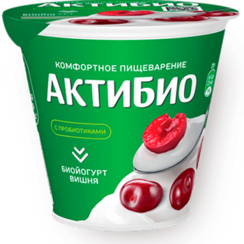 АктиБио Биойогурт обогащ. Вишня 2,9% 220г Форм.ст.ГЛ6 (шт.)