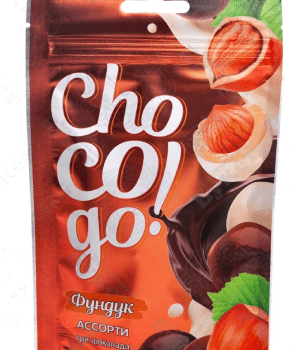 Фундук ChoCoGo Ассорти (три шоколада) 100гр