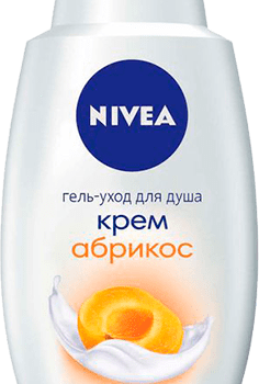 Гель-уход для душа жен. Nivea "Крем абрикос" 750мл