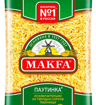 Макароны Макфа Вермишель "Паутинка" 400г.