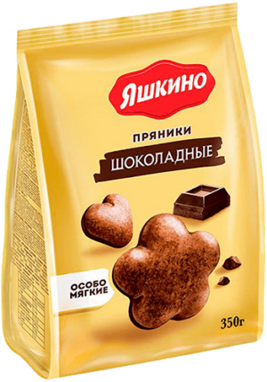 Пряники Яшкино 350г Шоколадные