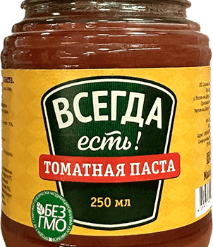 Томатная паста 0,5 стекло  Всегда есть