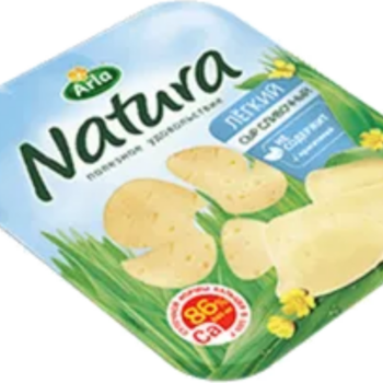 Сыр Natura Сливочный Легкий 16% нарезка 0,15кг