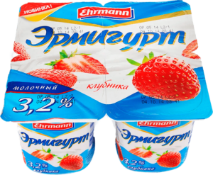 Йогурт Эр 100г 3,2% Клубника