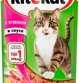 Kitekat Пауч 85г Ягненок в соусе