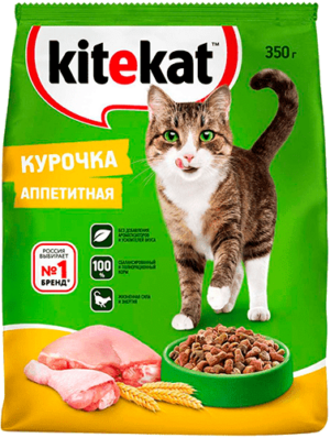 Kitekat Сух. 350г Курица