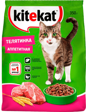 Kitekat Сух. 350г Телятина