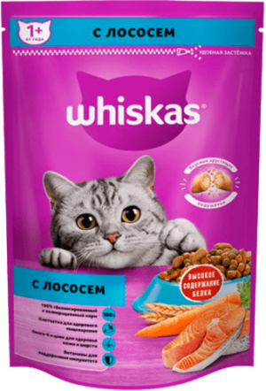 Whiskas 350 гр Паштет Лосось