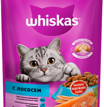 Whiskas 350 гр Паштет Лосось