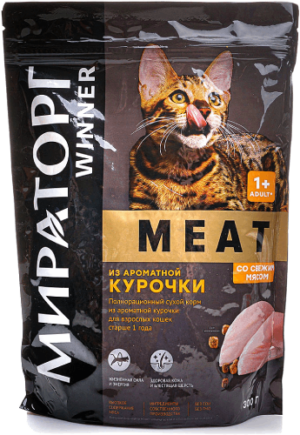 Корм для кошек Winner Meat из ароматной Курочки 300г