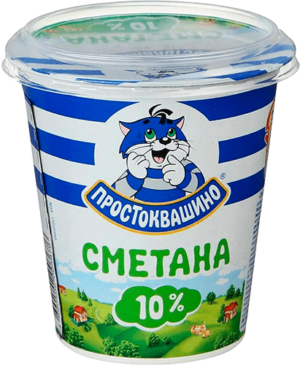 Простоквашино СМЕТАНА 300 гр 10% Л12 (шт.)