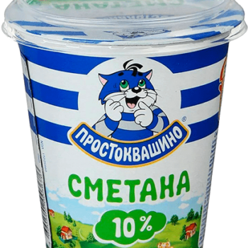 Простоквашино СМЕТАНА 300 гр 10% Л12 (шт.)