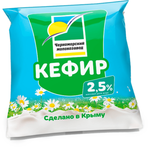 Кефир 2,5% 450 гр., пленка, ЧЗПТ