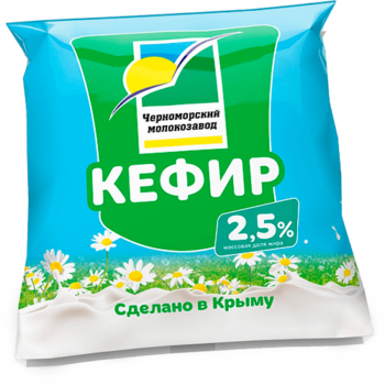 Кефир 2,5% 450 гр., пленка, ЧЗПТ