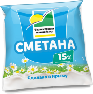 Сметана 15% 400гр., пленка, ЧЗПТ