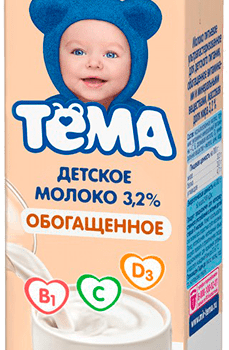 ТЕМА Молоко ультрапастер. обогащенное 3,2% 200мл TBA, 90дней (шт.)