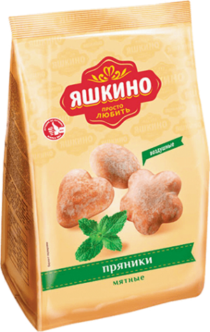 Пряники Яшкино 350г Мятные