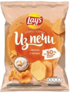 Чипсы Lay's из печи лисички в сметане 85г мяг/уп