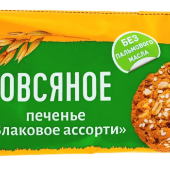 Хлебный Спас Печенье Овсяное "Злаковое Ассорти" 250гр