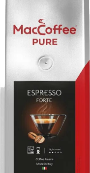 Кофе жар.мол.натур.брикет 0,250 гр ТМ "MacCoffee" PURE Espresso Forte