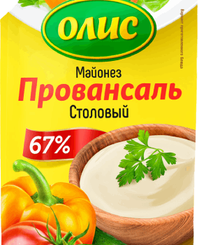 Майонез "Олис" провансаль на перепелиных яйцах с м.д.ж. 50,5% 400 мл