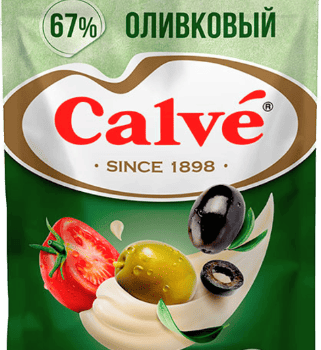 Майонез Calve Оливковый 67% д/п 200/40