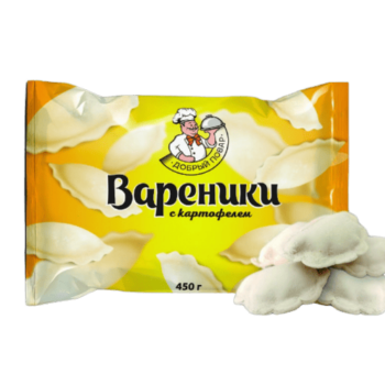 Вареники КП с картофелем (и сливочным маслом) 0,45 кг.*10 шт.