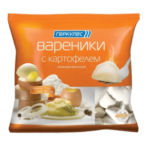 Вареники с картофелем,400 г, ТМ Геркулес